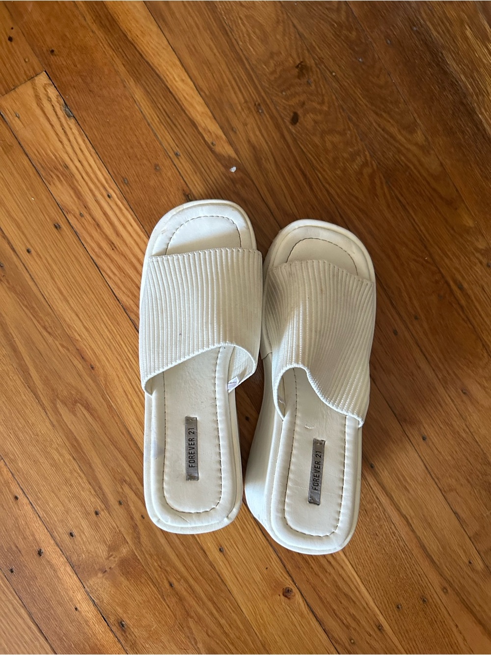 White Platform Pumps Sandals